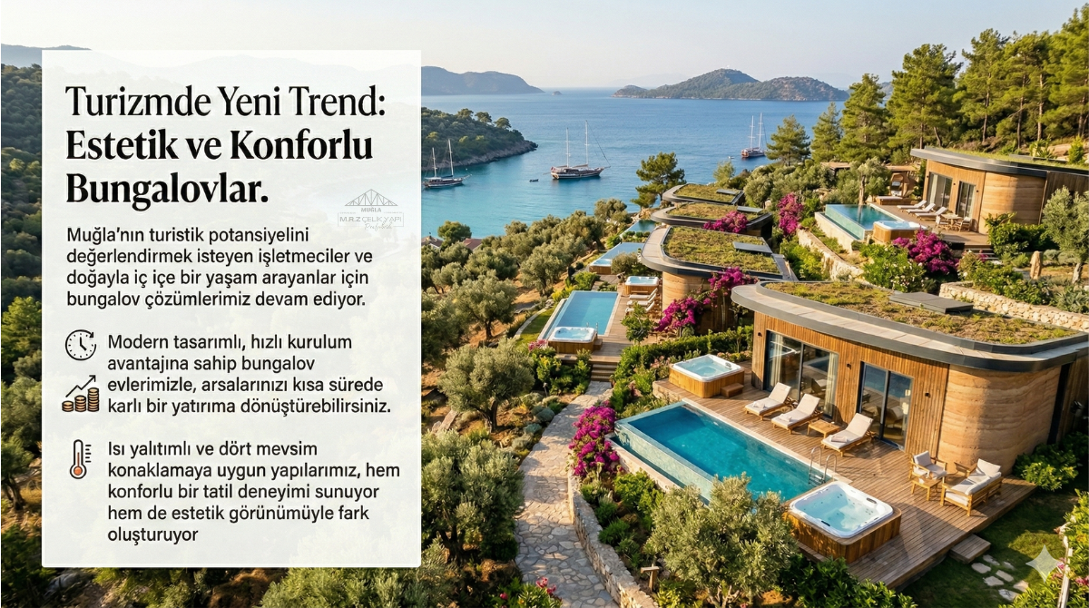 Turizmde Yeni Trend: Estetik ve Konforlu Bungalovlar